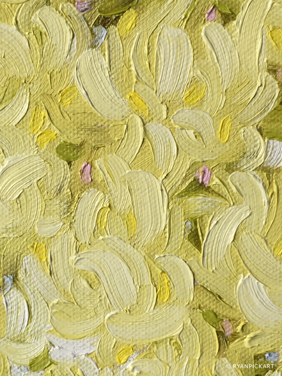 detail of artwork painting by Ryan Pickart titled "Aleida"