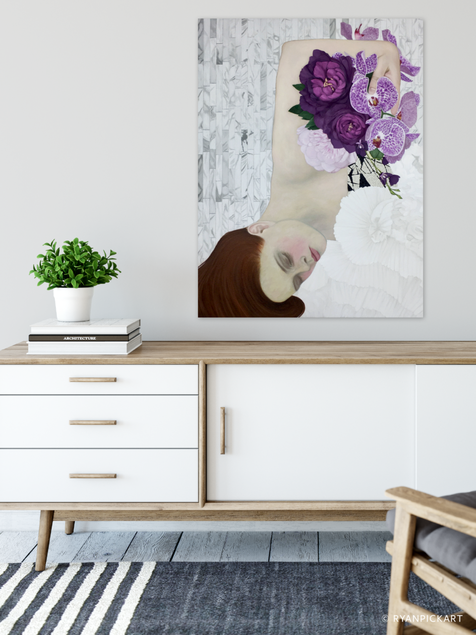 artwork painting in scene by Ryan Pickart titled "Slumber Etude No. 1"