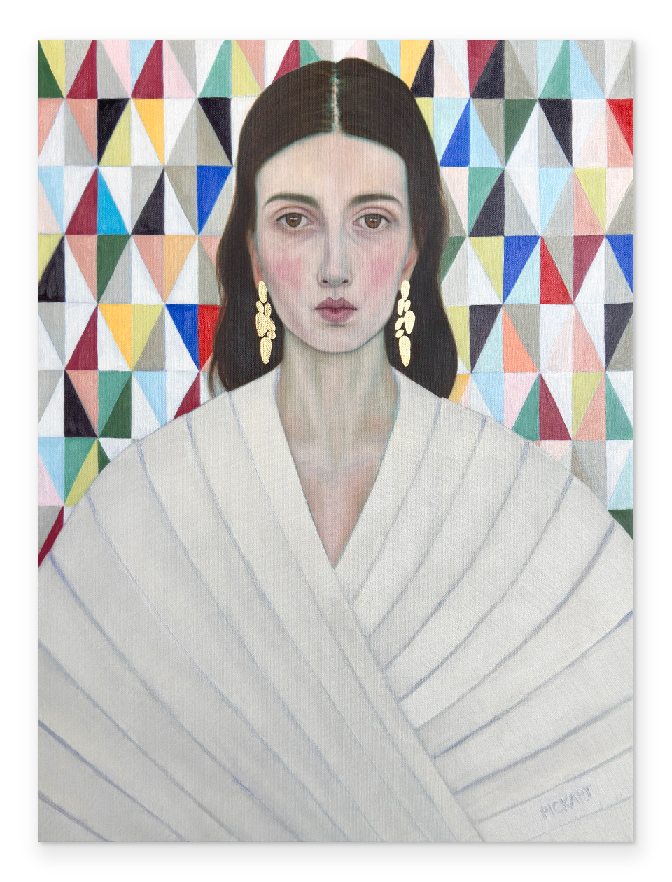 "Air Kiss in Color" — Original oil painting by artist, Ryan Pickart.